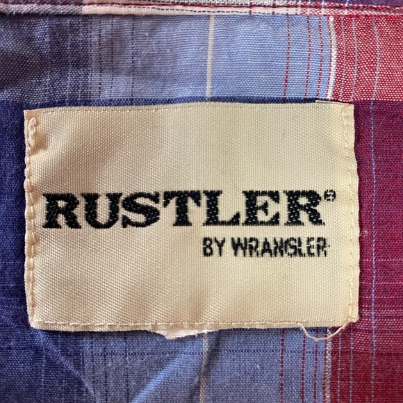 Vintage Rustler by Wrangler Short Sleeve with Snaps Men’s XL or 2XL - Picture 3 of 3
